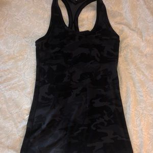 Lululemon black camo tank top